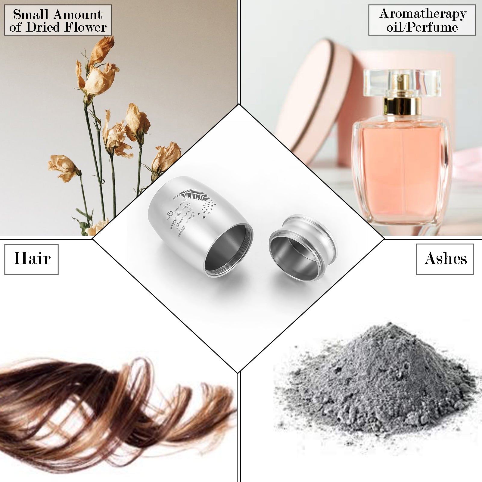 Heartfelt Memorial Urns: Engraved Feather, Birds & 'Your Wings were ready