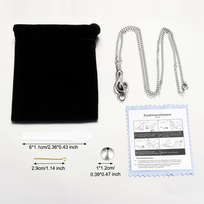 Music Note Urn Necklace