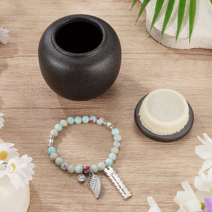 Ceramic 2.76 Inches Urn for Human Ashes Keepsake