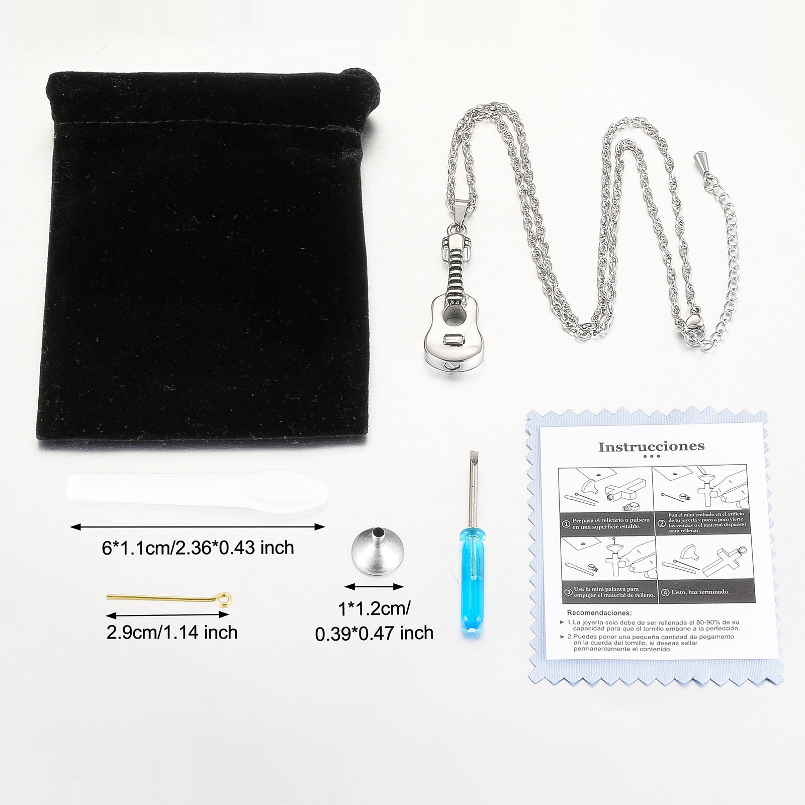 Guitar Urns Jewelry Ashes Holder