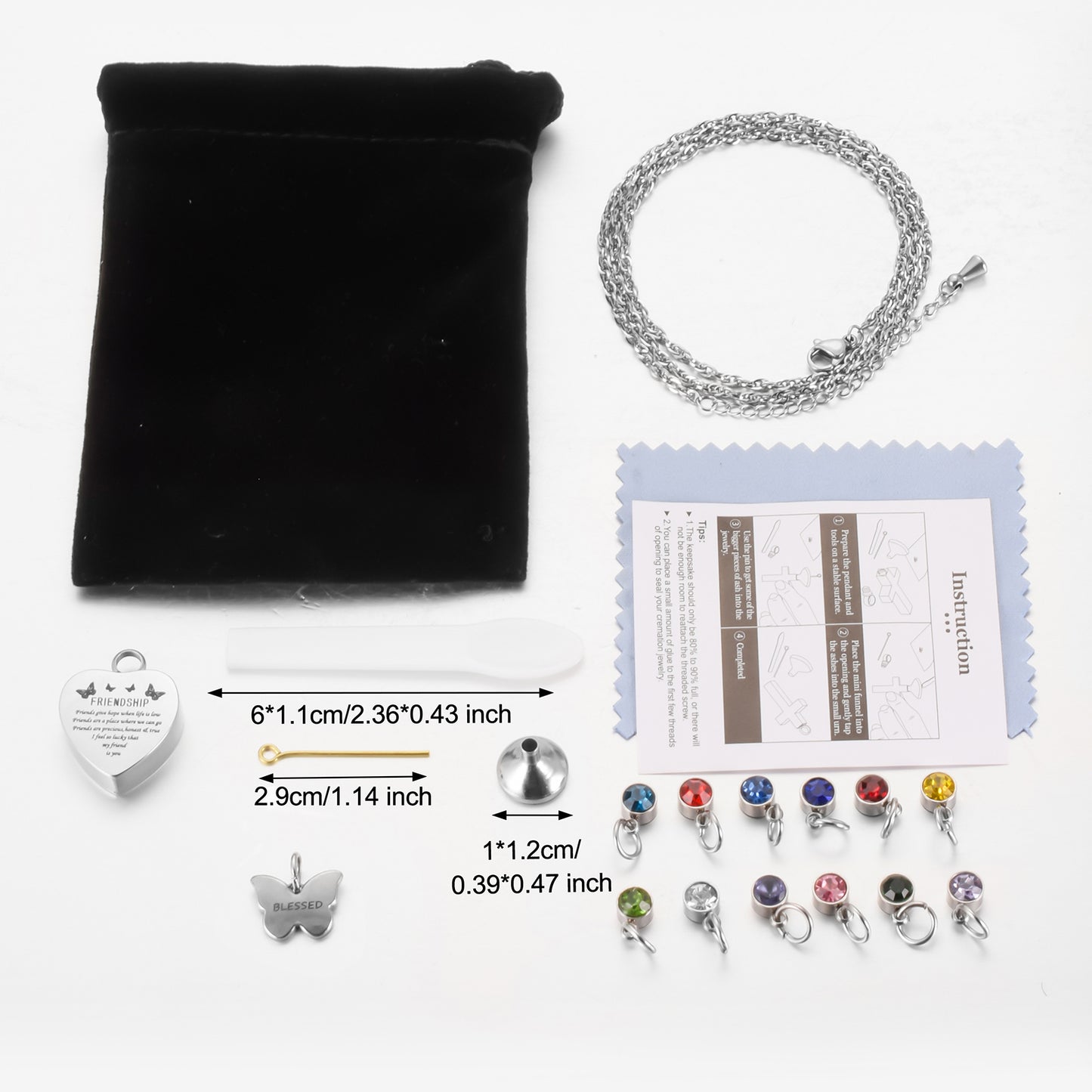 Heart Cremation Pendant for Friends