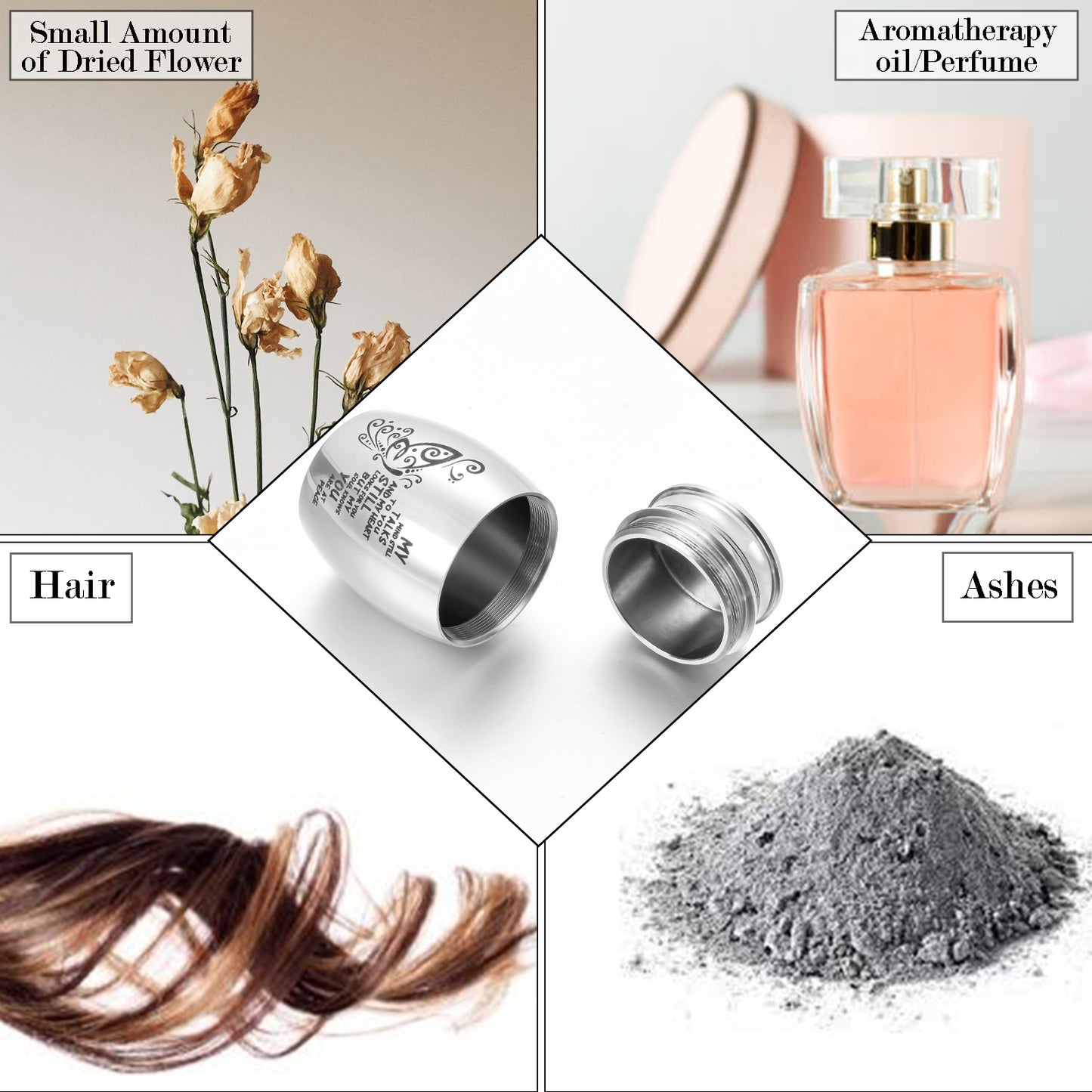 Memorial Urn with Butterfly Design & 'My Mind Still Talks to You' Inscription