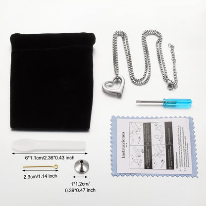 Simple Hearts Urns Necklace