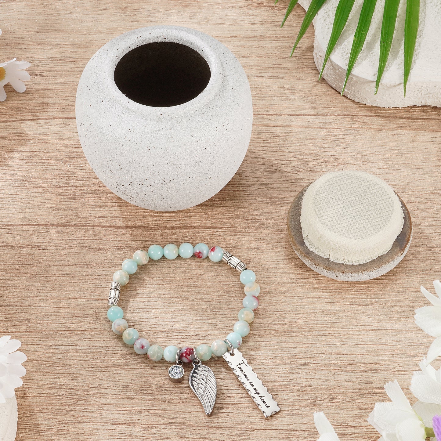 Ceramic 2.76 Inches Urn for Human Ashes Keepsake