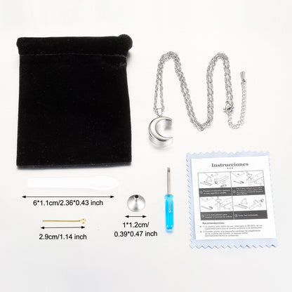 Moon Cremation Jewelry Memorial Keepsake