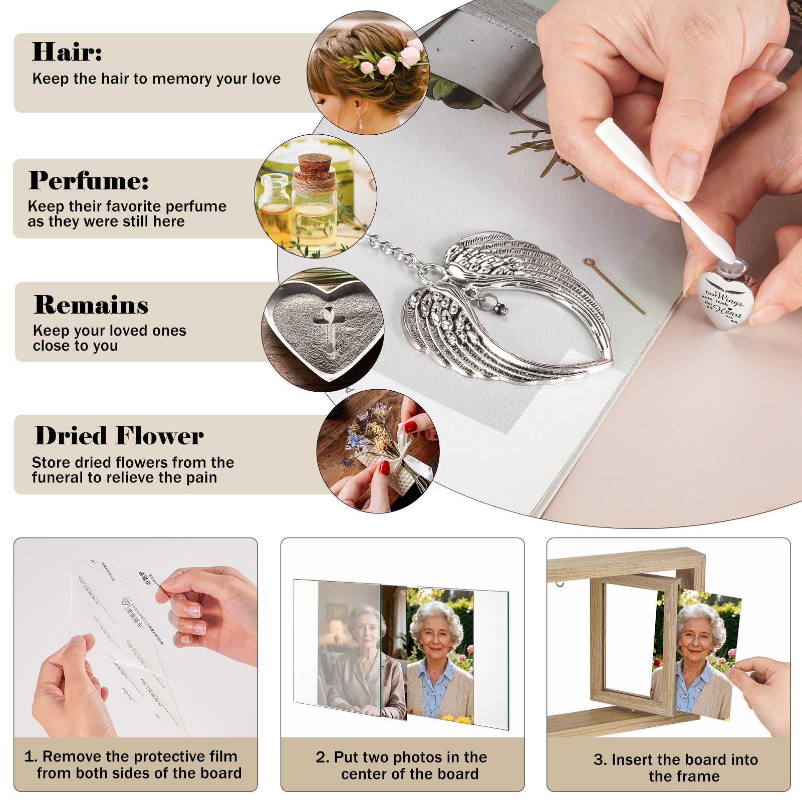 Sympathy Gifts Memorial Picture Frame for Loss of Loved One