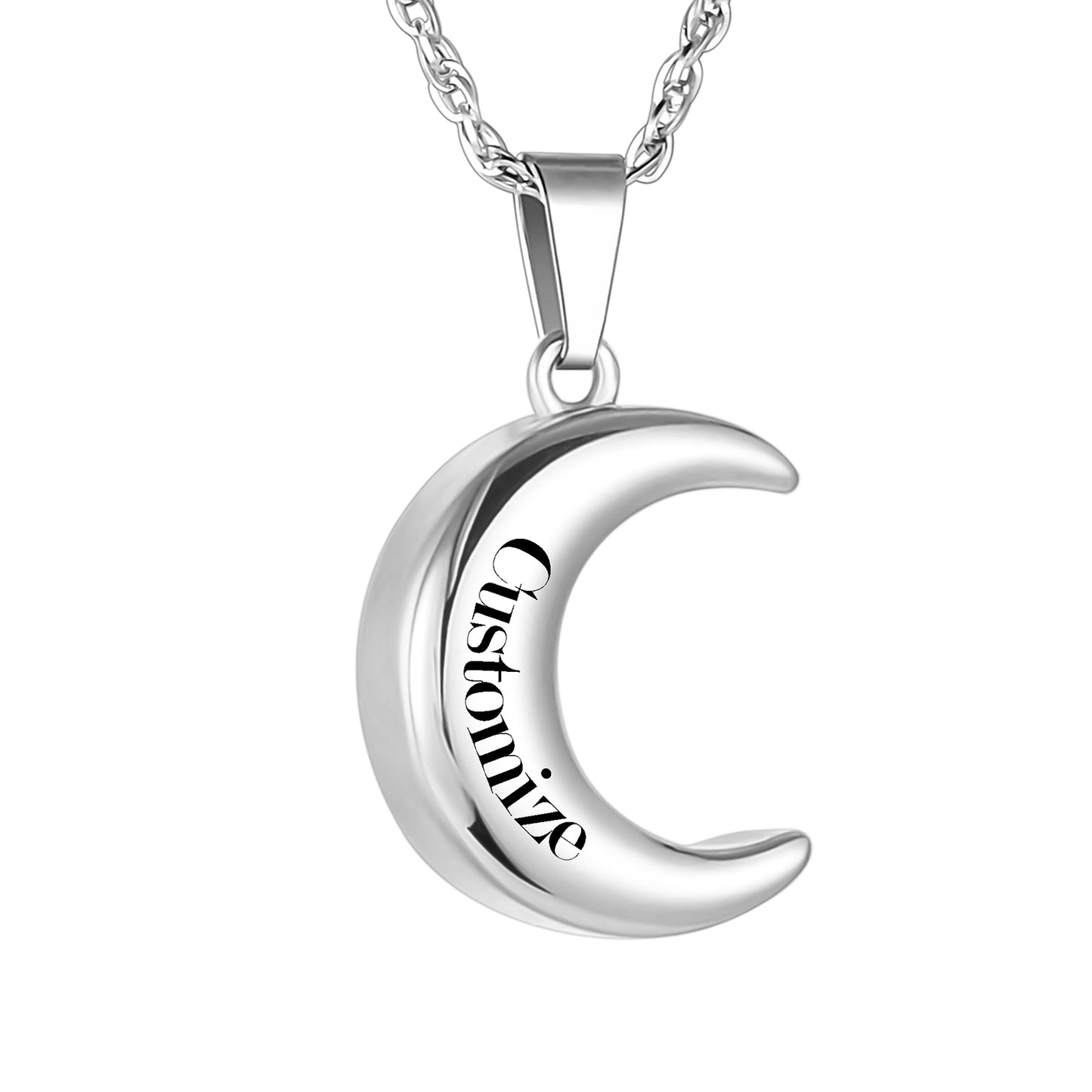 Moon Cremation Jewelry Memorial Keepsake