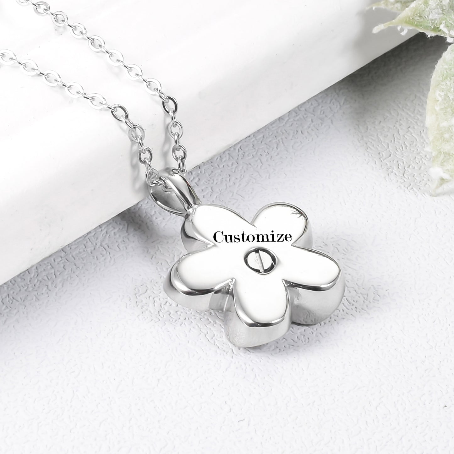 Flower Cremation Necklace Jewelry for Ashes