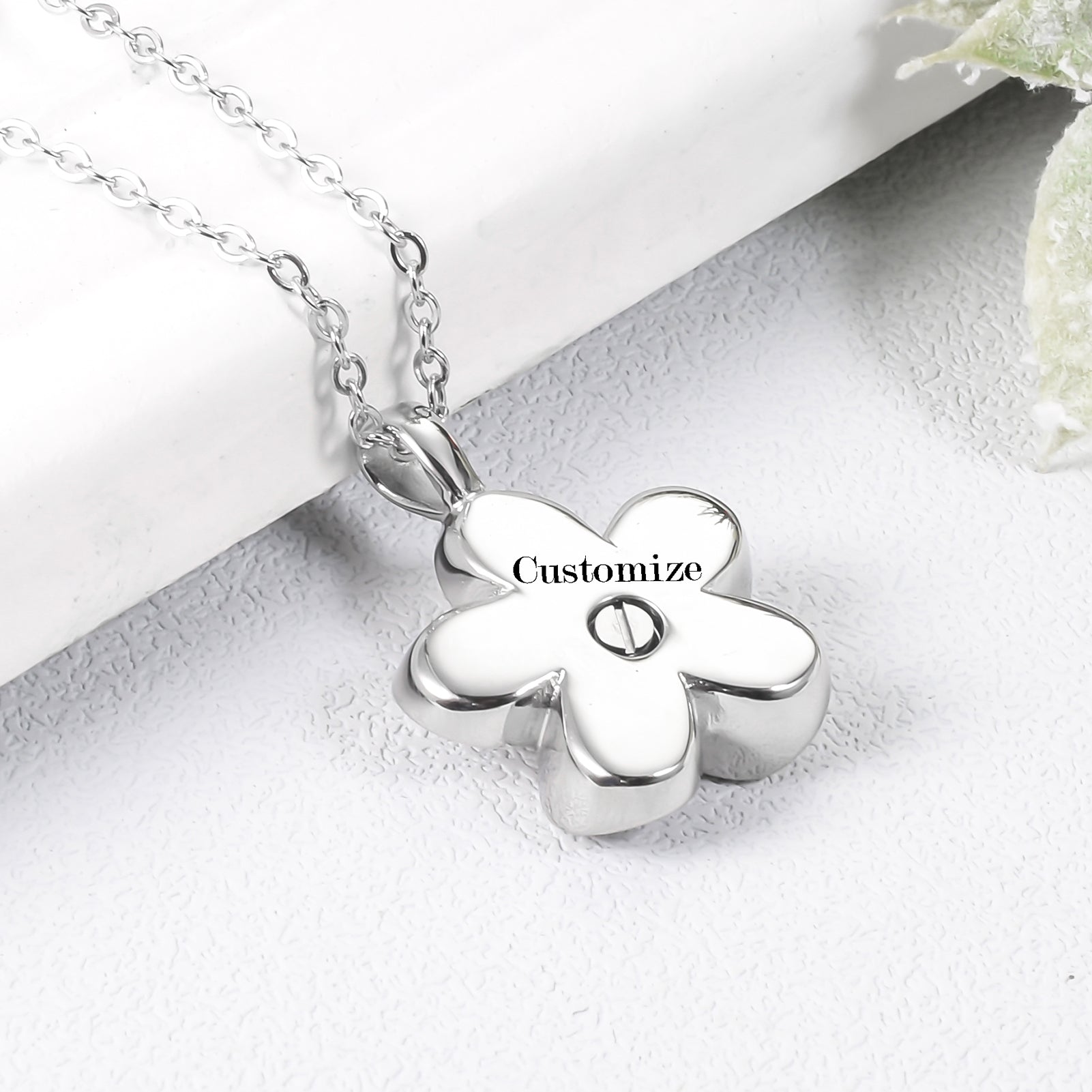 Flower Cremation Necklace Jewelry for Ashes