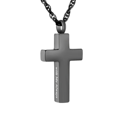 Cross Memorial Necklace: Wearable Urn for Treasured Memories
