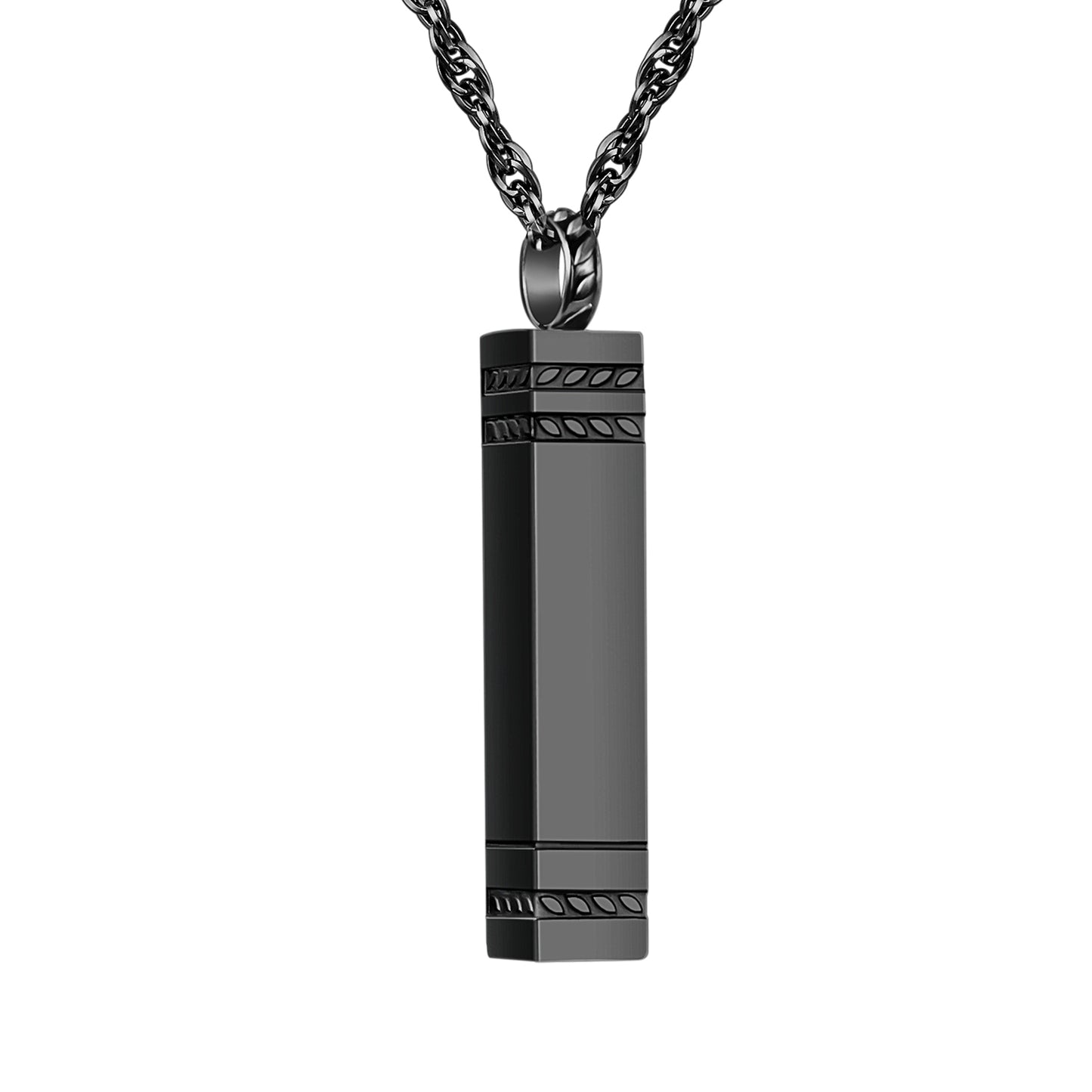 Rectangular Bar Cremation Necklace