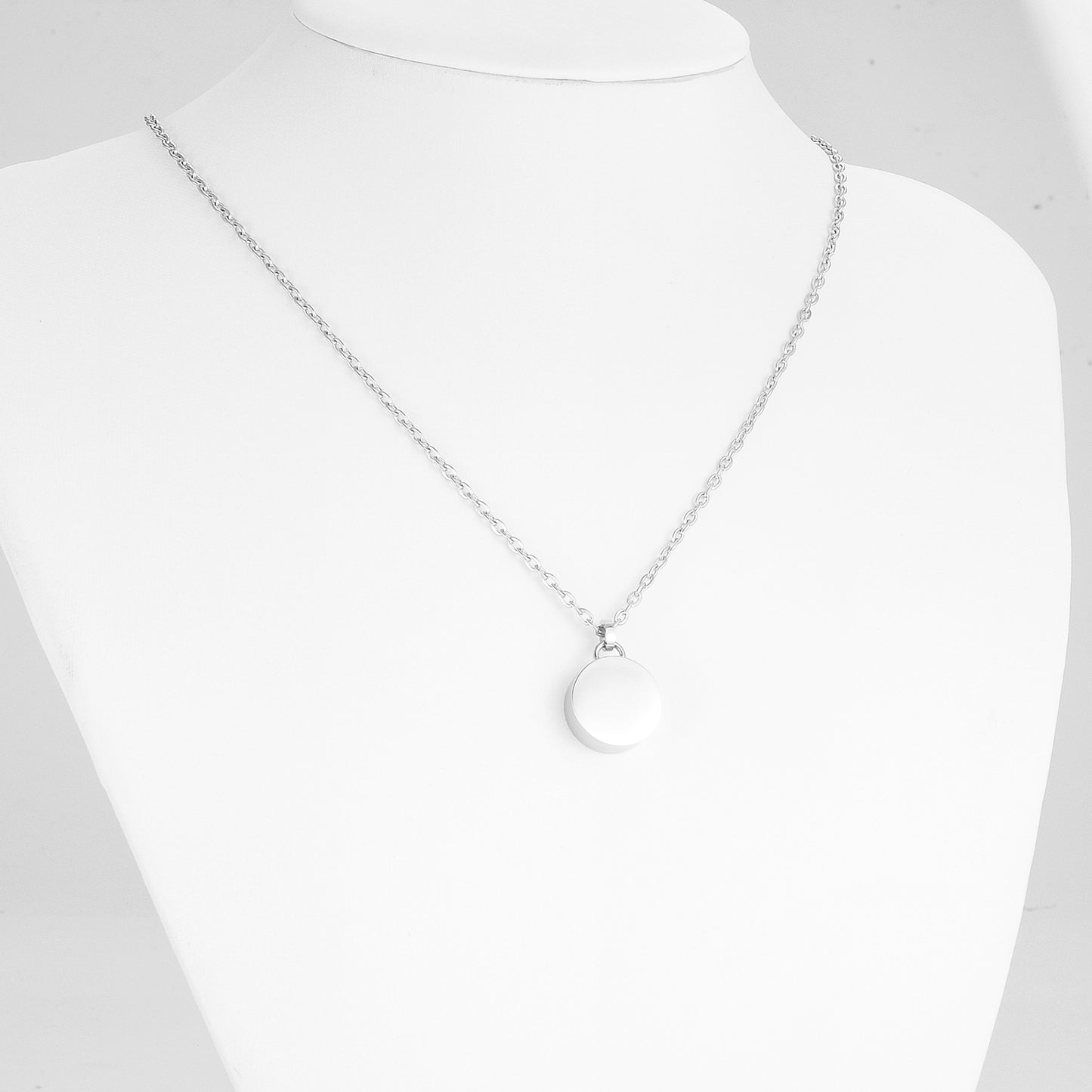 Circle Cremation Necklace Ashes Locket