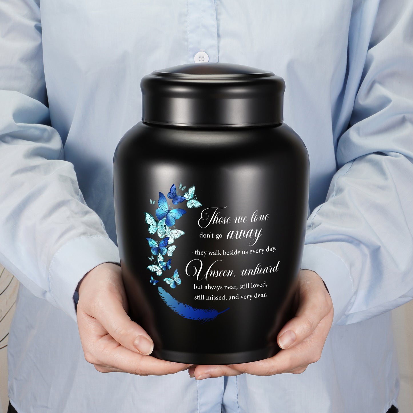 Stainless Steel Large Urn for Human Ashes