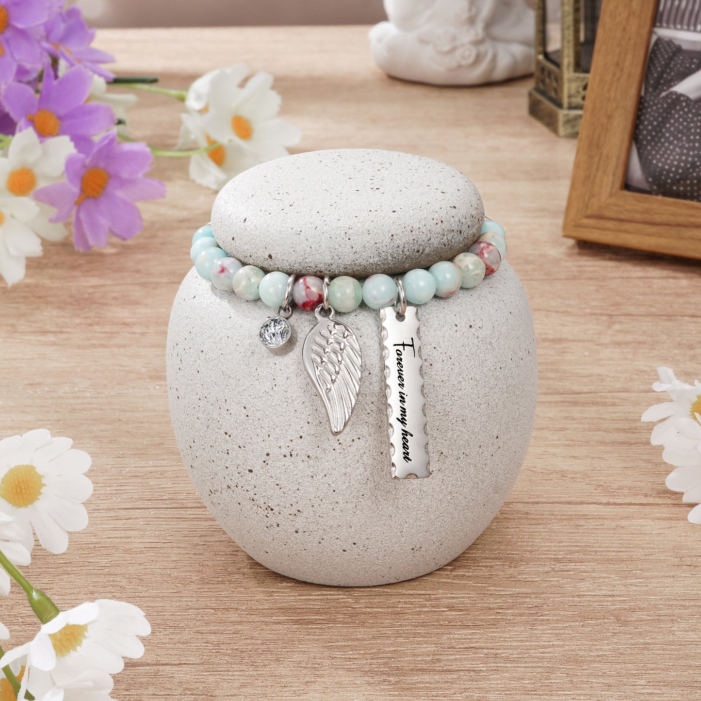 Ceramic 2.76 Inches Urn for Human Ashes Keepsake