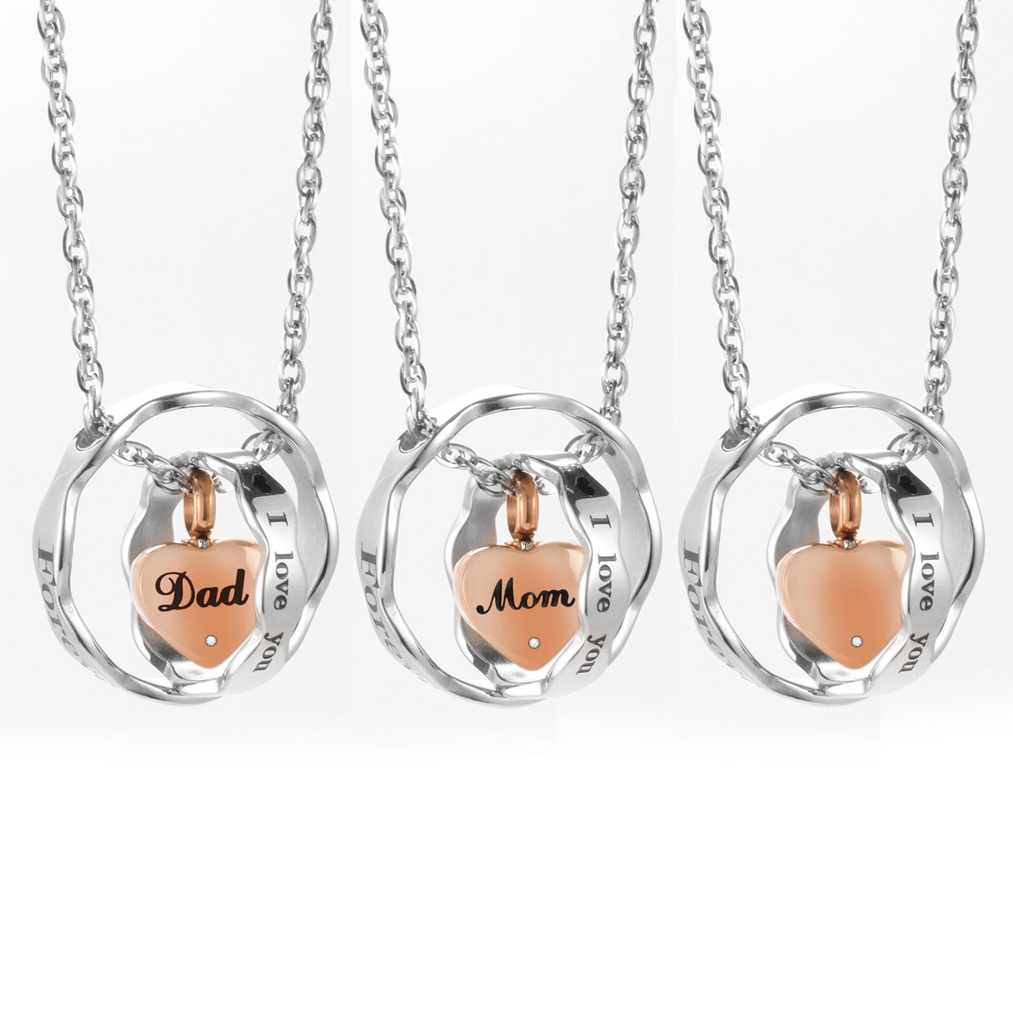 Heart Cremation Pendant Necklace