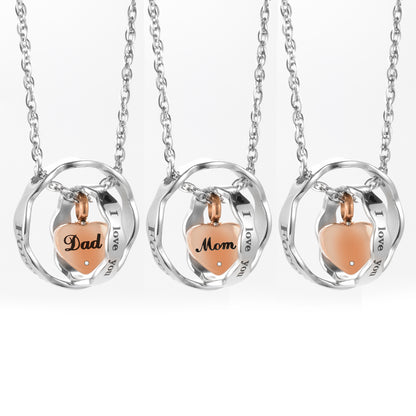 Heart Cremation Pendant Necklace