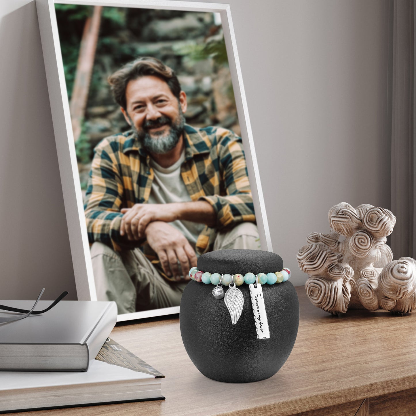 Ceramic 2.76 Inches Urn for Human Ashes Keepsake