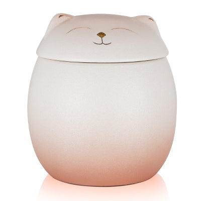 Smiley Shaped Pet Urn for Cat or Dog Memorial Keepsake