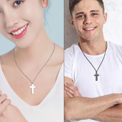Cross Memorial Necklace: Wearable Urn for Treasured Memories