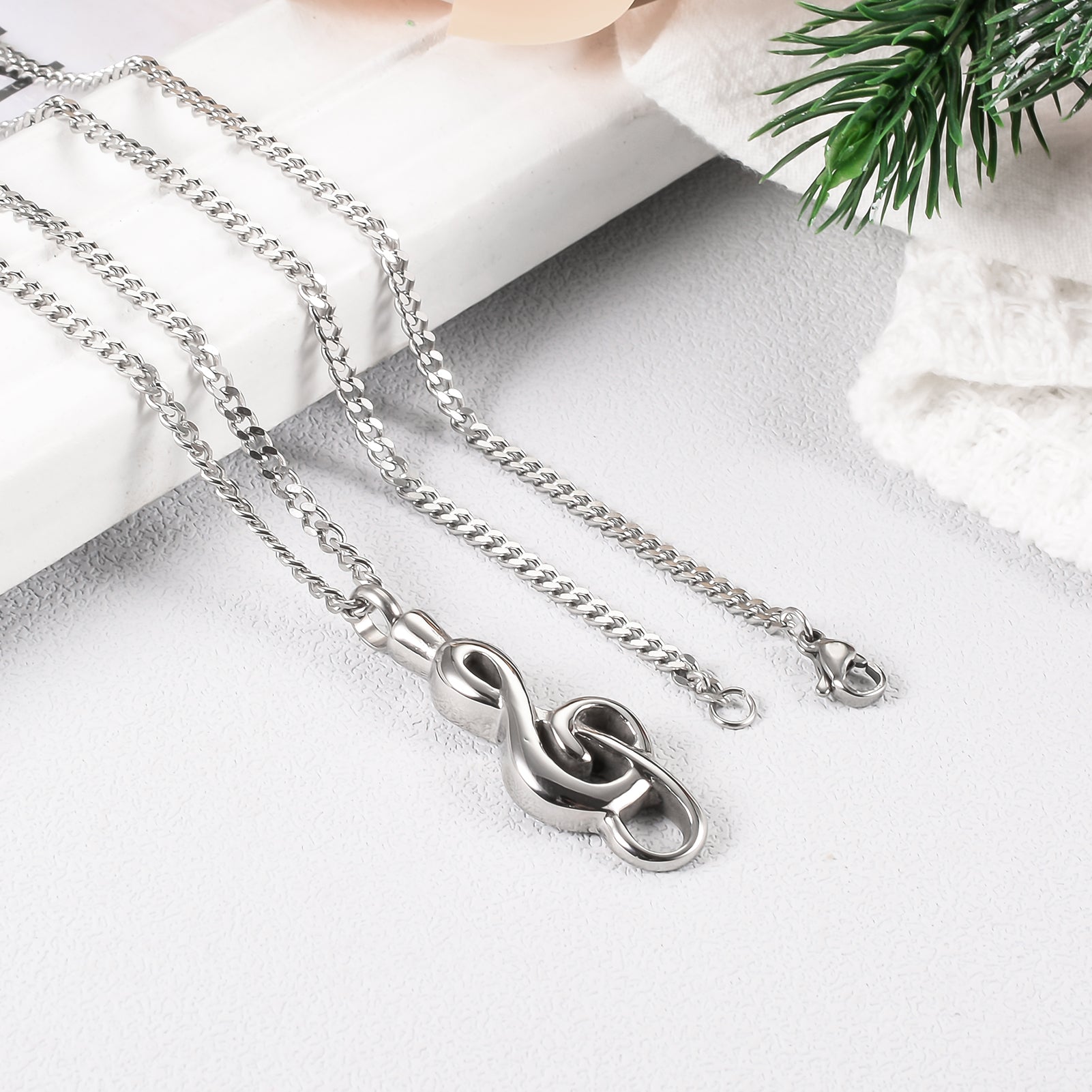 Music Note Urn Necklace