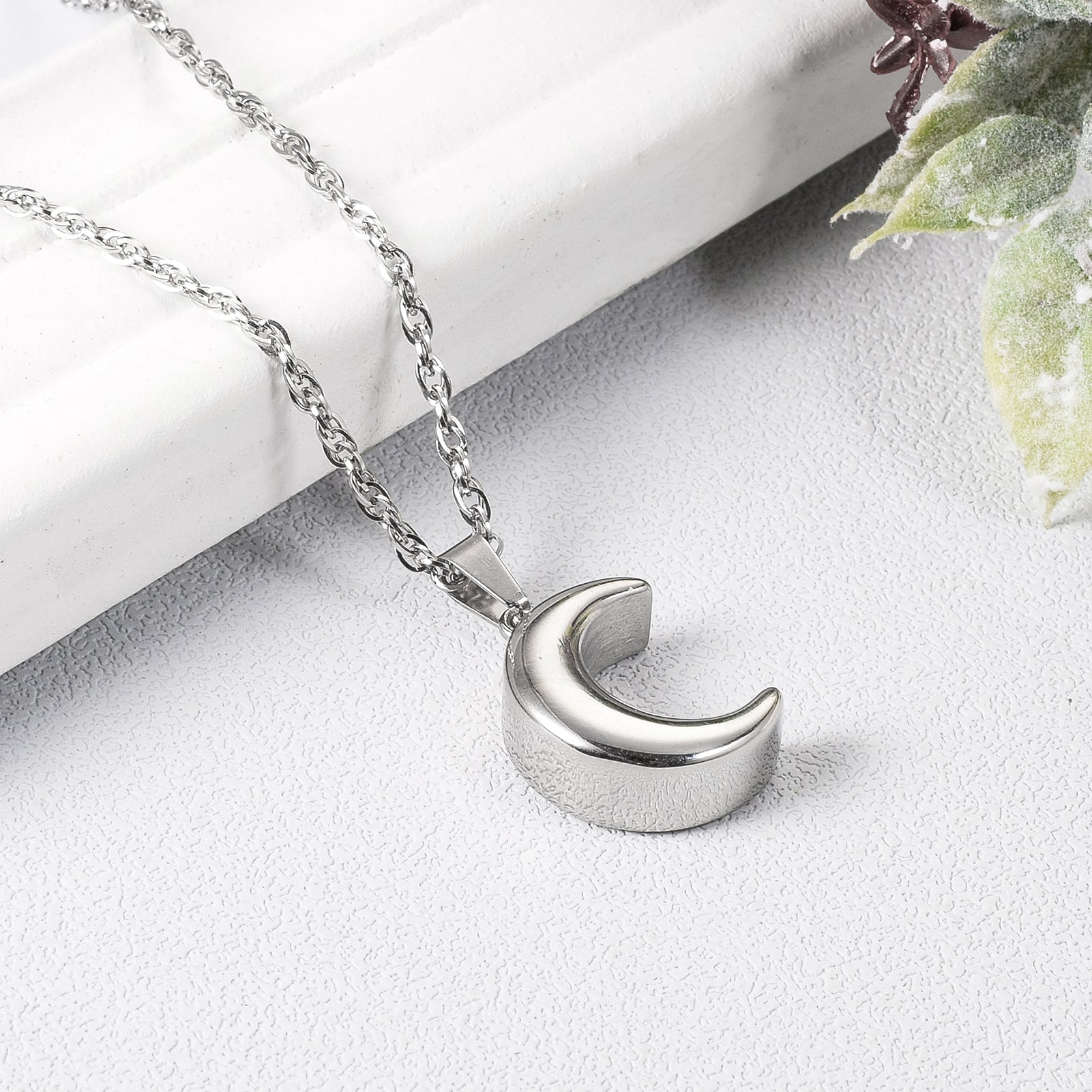 Moon Cremation Jewelry Memorial Keepsake