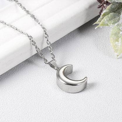Moon Cremation Jewelry Memorial Keepsake