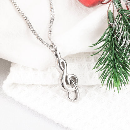 Music Note Urn Necklace