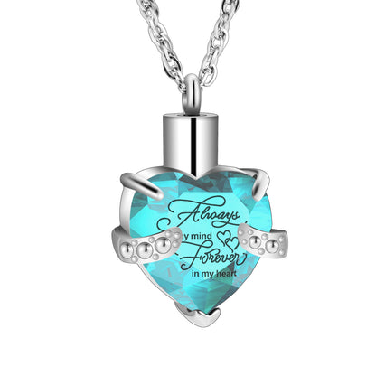 Heart Cremation Pendant Necklace for Women