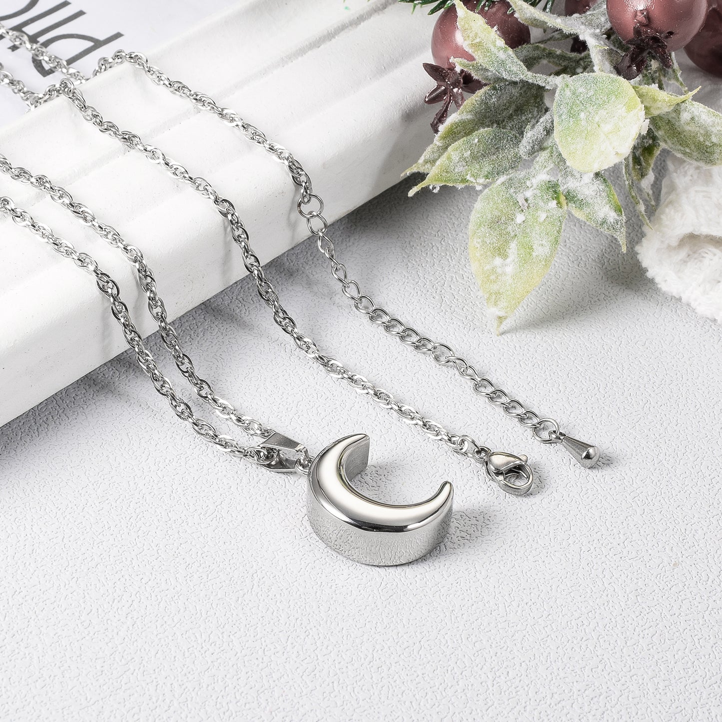 Moon Cremation Jewelry Memorial Keepsake