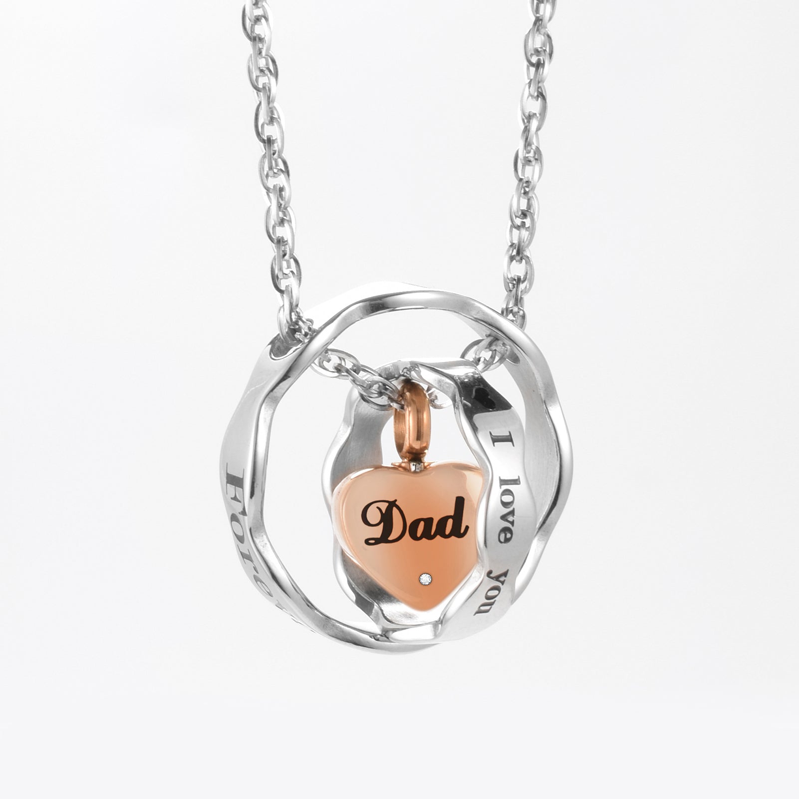 Heart Cremation Pendant Necklace