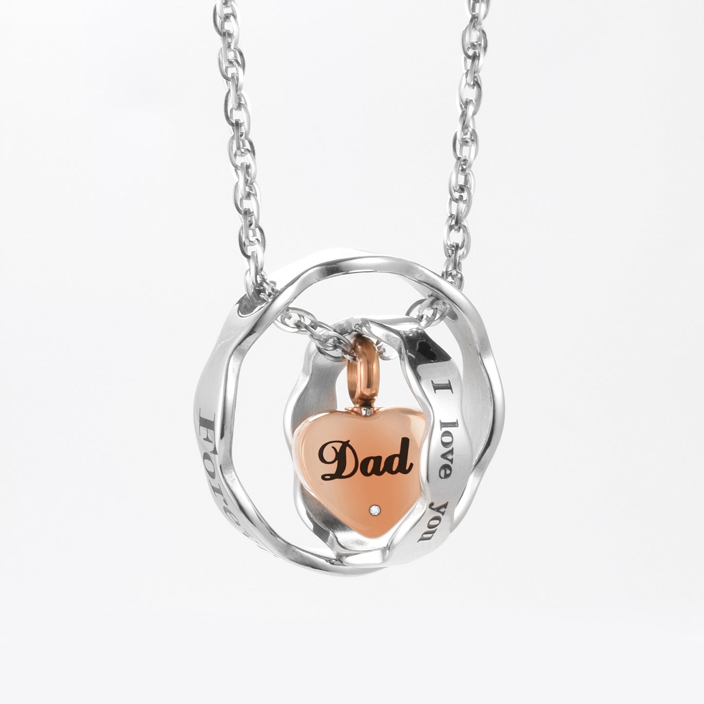 Heart Cremation Pendant Necklace