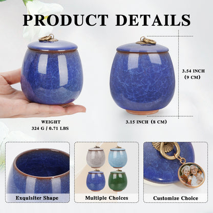 Ceramic Small Keepsake Urn for Human Ashes