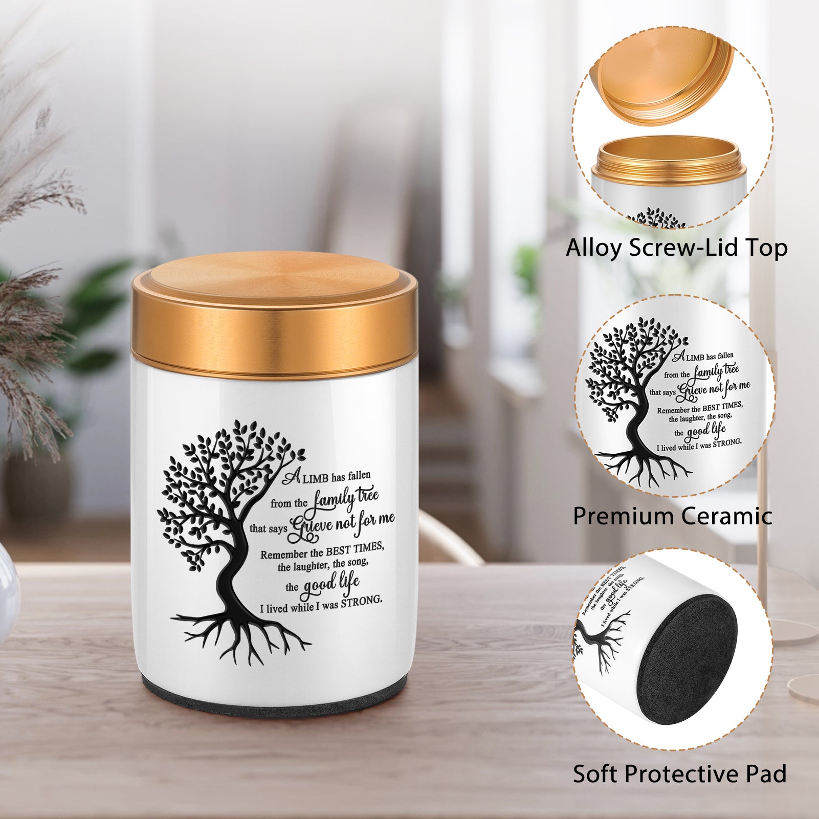 2.68 Inches Small Ceramic Cremation Urns for Human Ashes