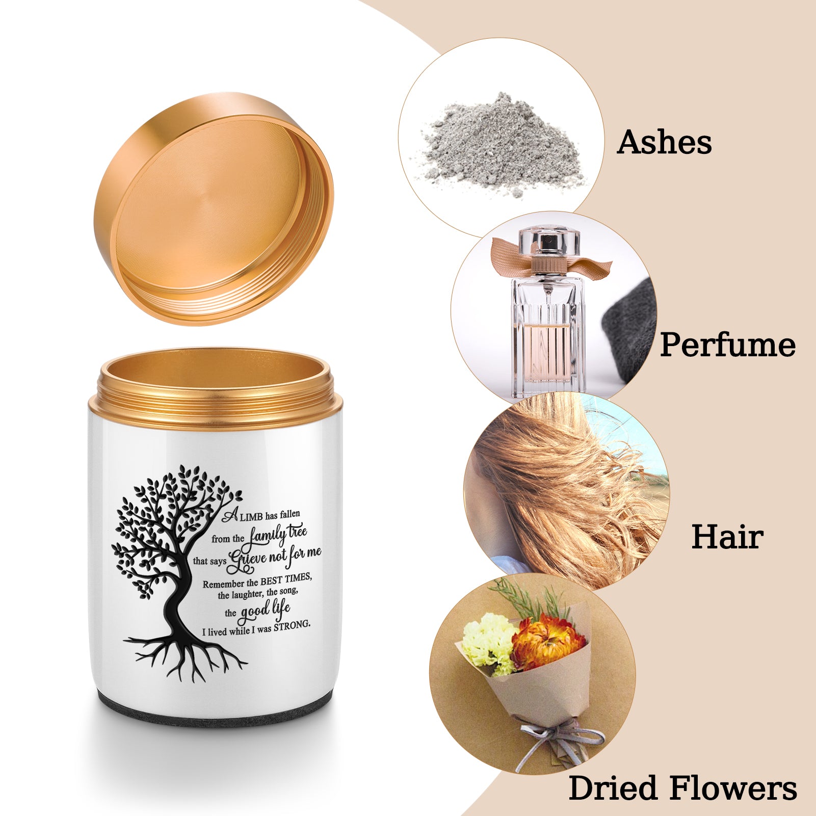 2.68 Inches Small Ceramic Cremation Urns for Human Ashes