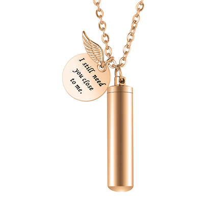 Sentimental ‘Until We Meet Again’ Wing Charm Memorial Necklace
