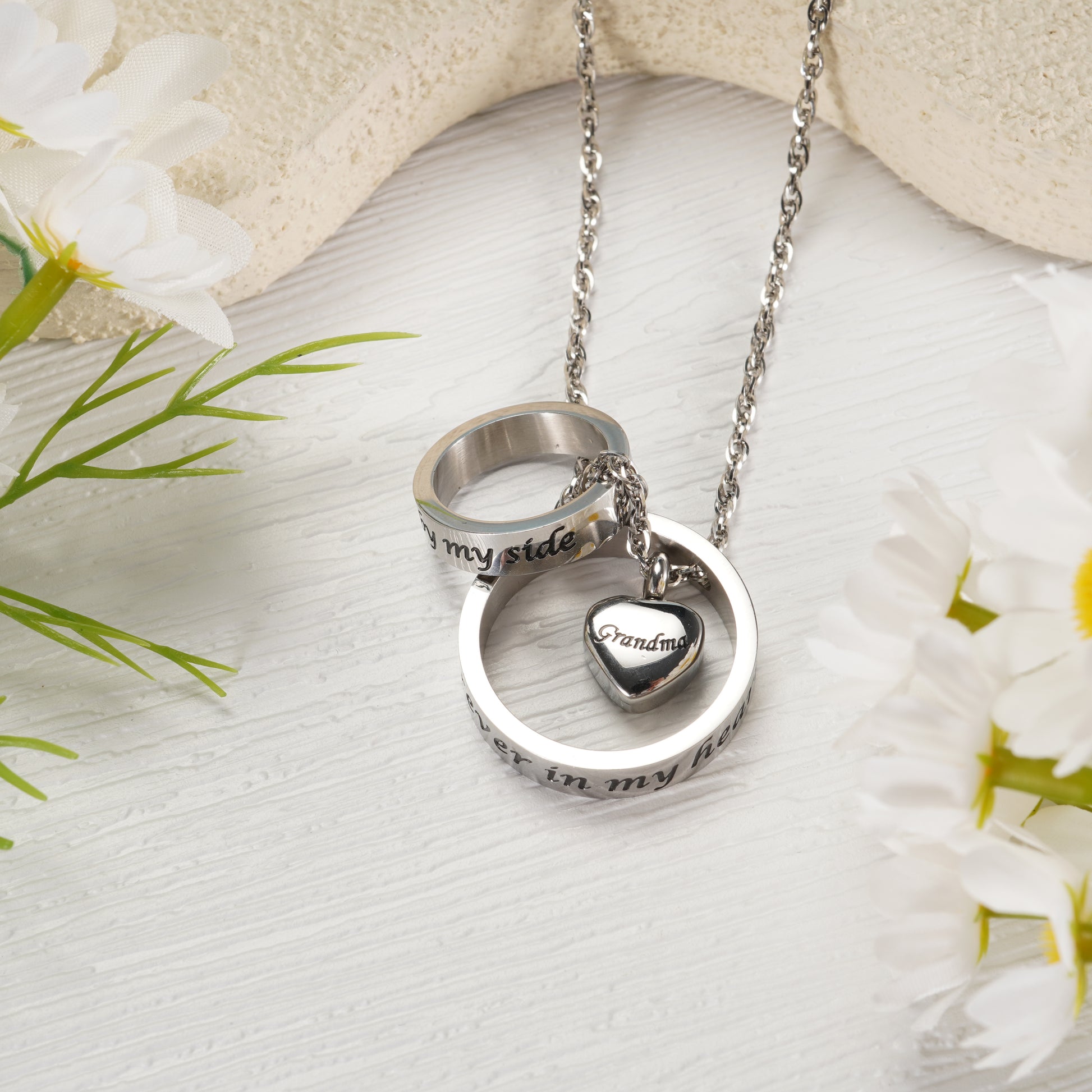 Heart Cremation Pendant Necklace for Ashes