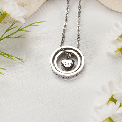 Heart Cremation Pendant Necklace for Ashes
