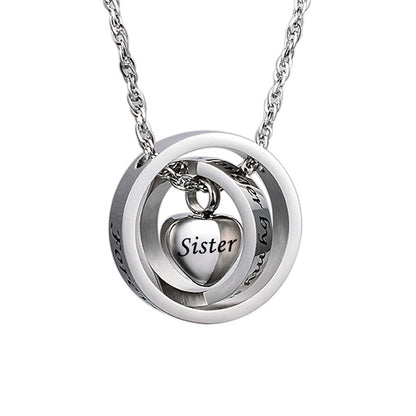 Heart Cremation Pendant Necklace for Ashes