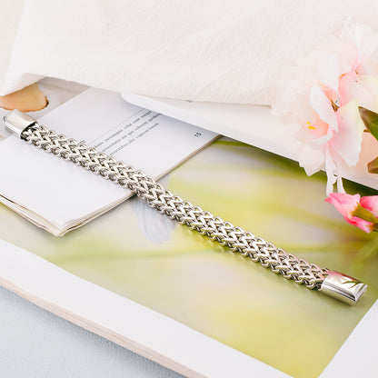 Personalized Cremation Jewelry for Human Ashes • Urn Bracelet for Ashes • Cremation Bracelet