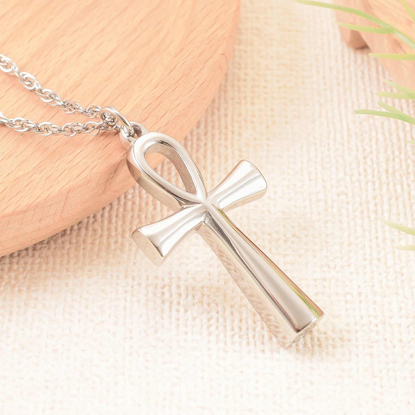 Cross pendant for ash in unique design