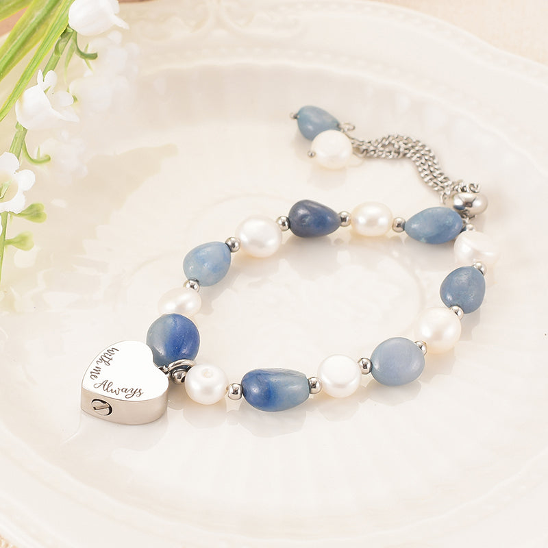 Stunning cremation bracelet for keeping memory