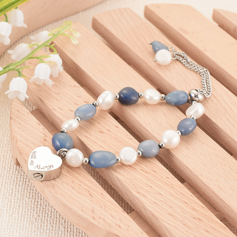 Stunning cremation bracelet for keeping memory