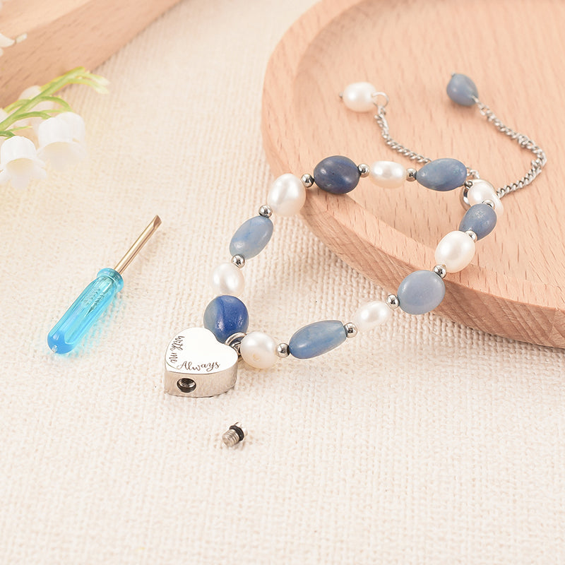 Stunning cremation bracelet for keeping memory