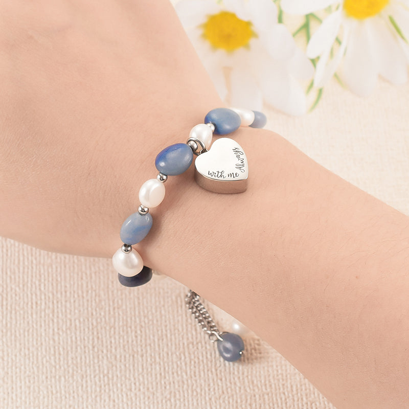 Stunning cremation bracelet for keeping memory