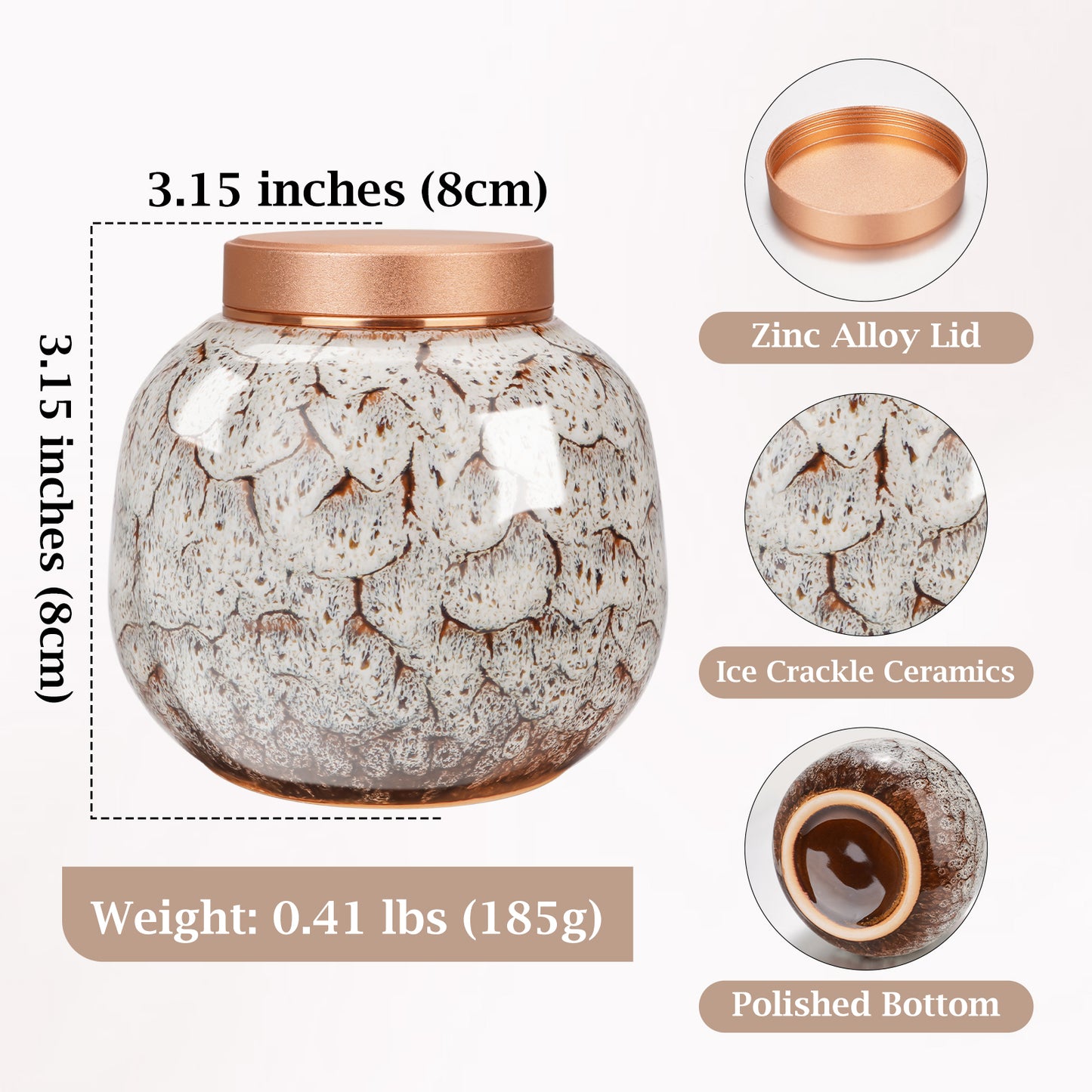 Ceramic Urn for Ashes Keepsake