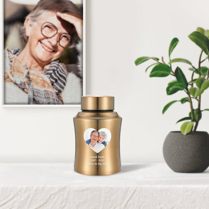 Stainless Steel Photo Customized Urn