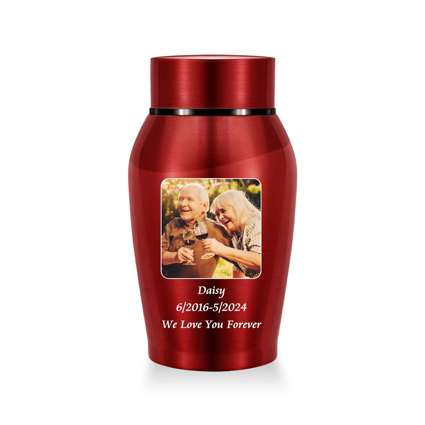 Stainless Steel Photo Personalized Urn for Human Ashes