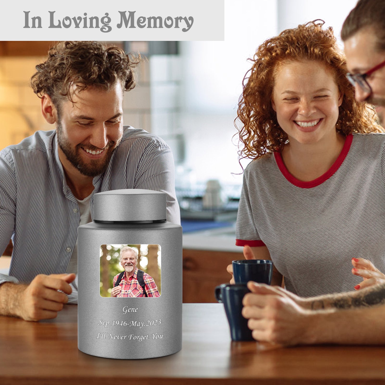 Photo Customized Stainless Steel Urn