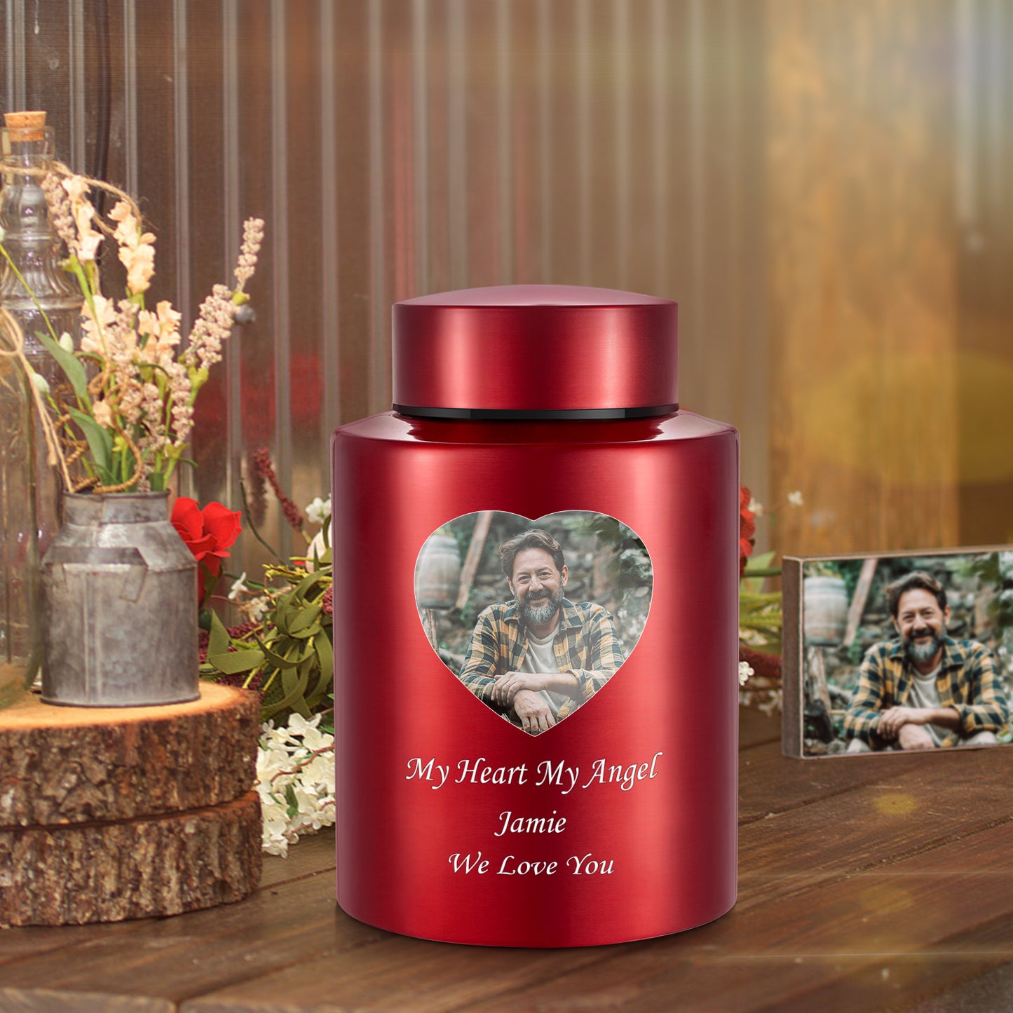 Photo Customized Stainless Steel Urn