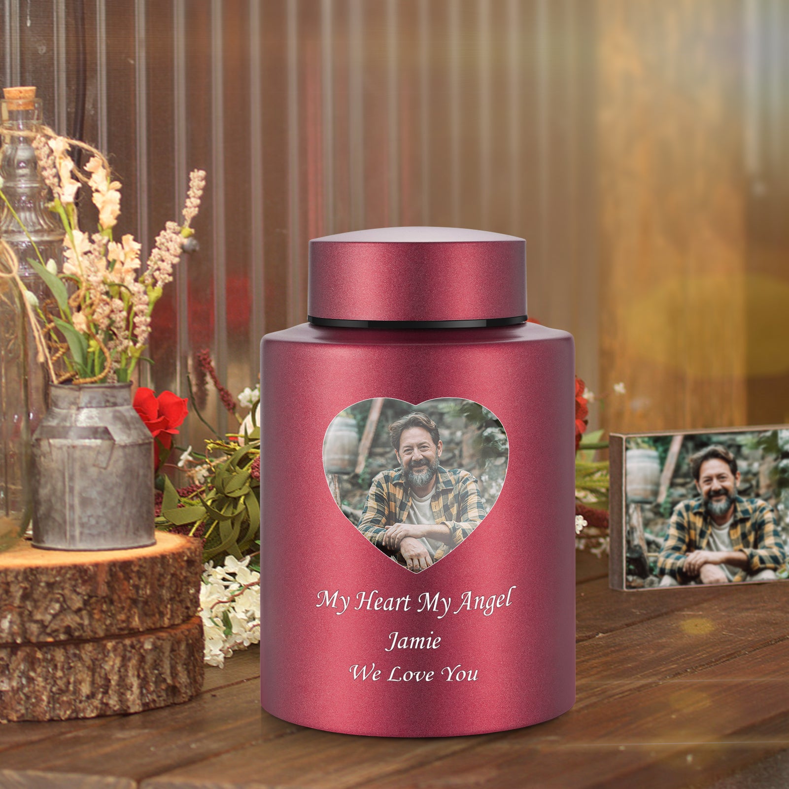 Photo Customized Stainless Steel Urn